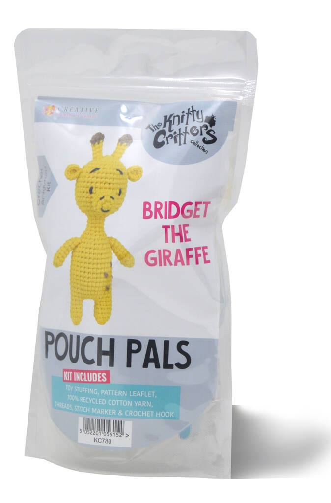 Pouch Pals Bridget The Giraffe Crochet Kit By The Knitty Critters