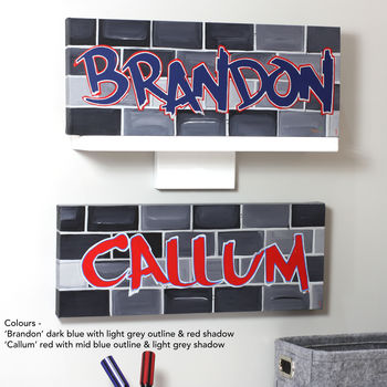 Graffiti Name Canvas, Hand Painted, 5 of 12
