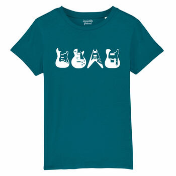 Iconic Guitars Kids Organic Cotton T Shirt, 2 of 4