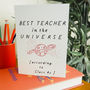 Personalised 'Best Teacher In The Universe' Card, thumbnail 2 of 2