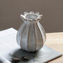 Poppy Head Ceramic Bud Vase, thumbnail 2 of 4