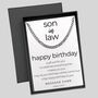 Curb Chain Birthday Wishes For Son In Law, thumbnail 3 of 6