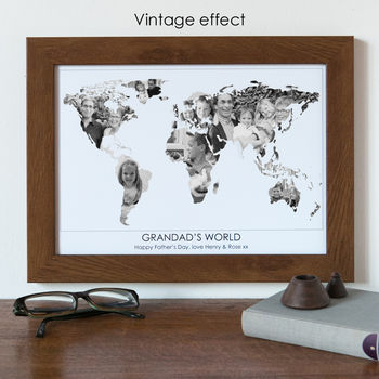 Personalised Grandad's World Photo Gift Map, 6 of 12