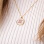 Pusheen The Cat Pink Name Necklace, thumbnail 3 of 7