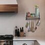 Wall Mounted Kitchen Shelf With Eight Hooks, thumbnail 4 of 7