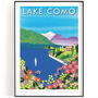 Lake Como, Italy Print, Can Be Personalised, thumbnail 1 of 3