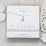 Cz Wedding Necklace 'I Do' Maid Of Honour, thumbnail 1 of 5