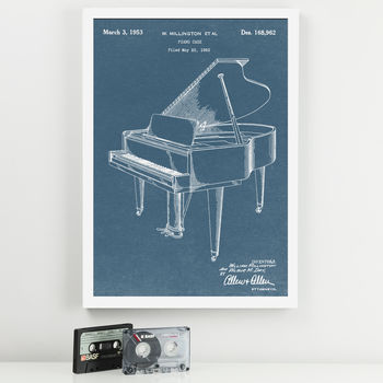 Anatomy Of A Piano Patent Print, 3 of 6