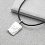 Men's Personalised Leather Initial Necklace, thumbnail 6 of 10