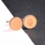 2008 18th Birthday One Penny Coin Cufflinks, thumbnail 3 of 5