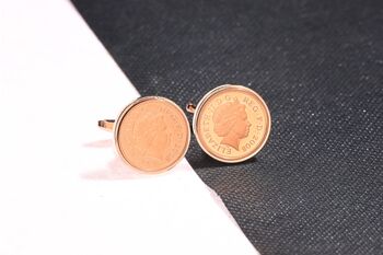 2008 18th Birthday One Penny Coin Cufflinks, 3 of 5