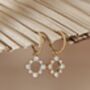 Sunshine Opal Huggie Hoop Earrings, thumbnail 5 of 6