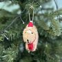 Personalised Cockapoo With Santa Hat Bauble, thumbnail 2 of 4