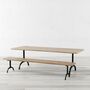 Nord Brown Solid Wood Casting Legs Dining Table, thumbnail 5 of 6