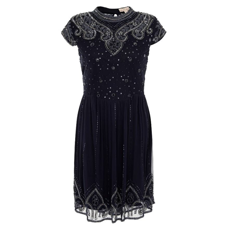 New In | Georgiana Highneck Embellished Skater Dress By Frock and Frill ...