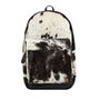 Natural Cowhide Leather Backpack In Black And White, thumbnail 2 of 9
