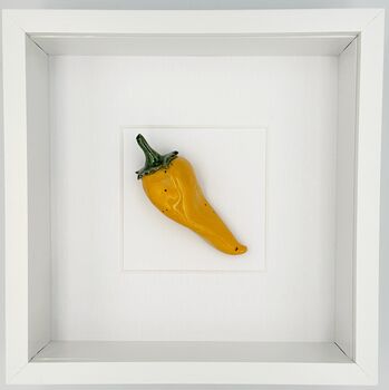 Kitchen Wall Decor: Yellow Chilli Wall Art, 3 of 4