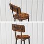 Set Of Two Breakfast Bar Stool Kitchen Chairs Seat, thumbnail 5 of 9