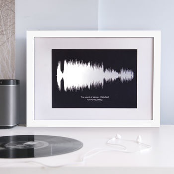 Personalised Metallic Sound Wave Song Print, 6 of 10