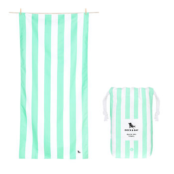 Personalised Stripe Micro Fibre Beach And Swim Towel, 3 of 9