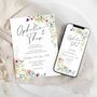 Botanical Digital Wedding Evite Or Printable Invitation, thumbnail 3 of 6