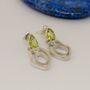 Sterling Silver Peridot Earrings, thumbnail 7 of 7