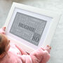Personalised 80th Birthday Word Art, thumbnail 5 of 12