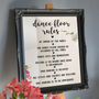 Personalised Dance Floor Rules Wall Or Mirror Sticker, thumbnail 2 of 3