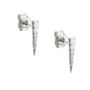 Long Pave Dagger Stud Earrings, thumbnail 5 of 6