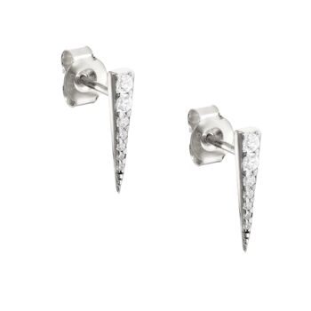 Long Pave Dagger Stud Earrings, 5 of 6