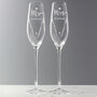 Wedding Toasting Glasses Mr And Mrs Crystal Flutes, thumbnail 2 of 7