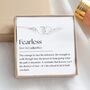Fearless Bracelet Gift – Encouragement For Her, Strong Women Jewellery, thumbnail 1 of 5