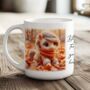Personalised Autumn Horse Playing In Leaves Gift Mug B, thumbnail 1 of 2