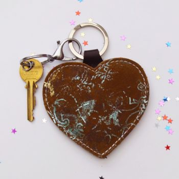 Leather Heart Keyring, 4 of 7