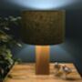 Tussock Green Tweed Floral Lined Lampshades, thumbnail 6 of 9