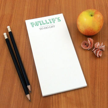 Personalised Notepads And Plain Pencils, 5 of 6