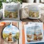 Personalised Tibetain Spaniel Dog Beach Walk Collection, thumbnail 1 of 8