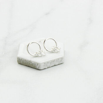 Sterling Silver 30th Birthday Circle Earrings, 3 of 12
