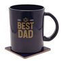 Best Dad Mug, Socks And Coaster Set Fathers Day Gift Set, thumbnail 5 of 9