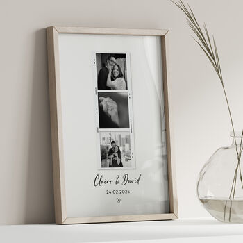 Personalised Engagement Gift, Custom Photo Print, 5 of 7