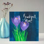 Blue Crocus Mother's Day Card, thumbnail 4 of 6