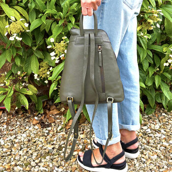Women's Genuine Leather Backpack, 8 of 10