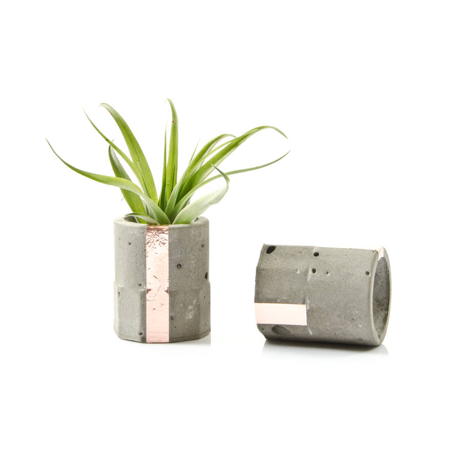 Mini Concrete Copper Vase By PASiNGA