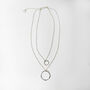 Two Layer Ringed Necklace, thumbnail 7 of 7