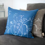Hedgerow Flowers Linen Cushion, thumbnail 3 of 4