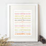 Personalised 'Your Memories Timeline' Print, thumbnail 9 of 10