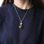 Black Agate Healing Hands Necklace, thumbnail 3 of 7