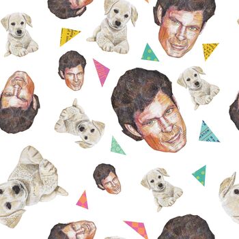 Hoff And Puppies Gift Wrap, 2 of 2