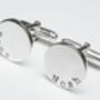 Personalised Name Disc Cufflinks, thumbnail 2 of 4