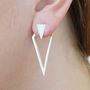 Sterling Silver Diamond Two Way Earring Jackets, thumbnail 1 of 6